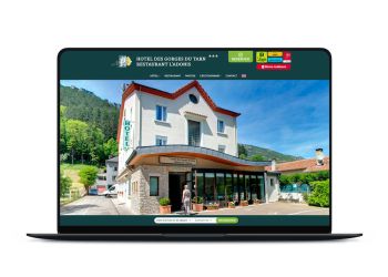 Création du site internet de l'Hôtel des Gorges du Tarn