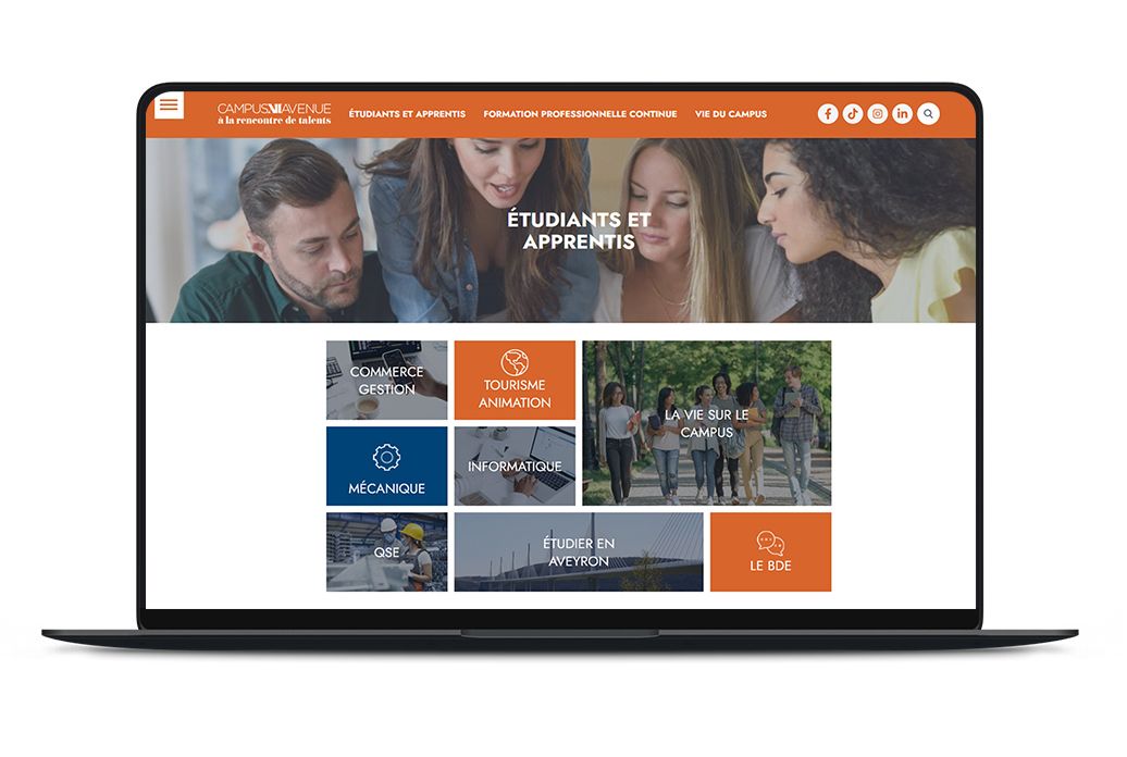 Conception d'un site web pour le Campus XII Avenue