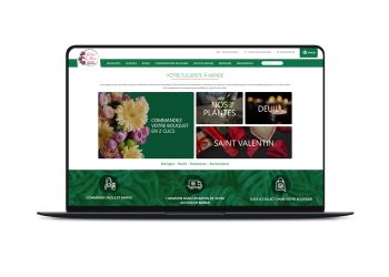 Conception d'un site web pour Autour des fleurs