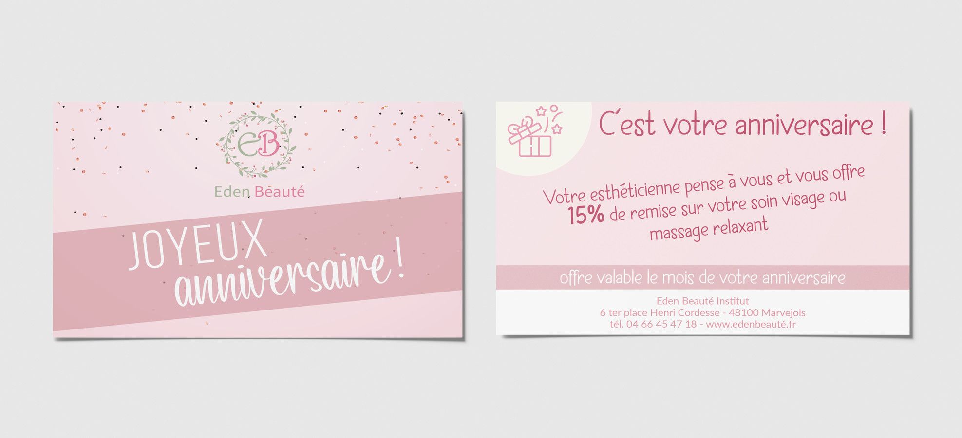 Communication pour Eden Beauté
