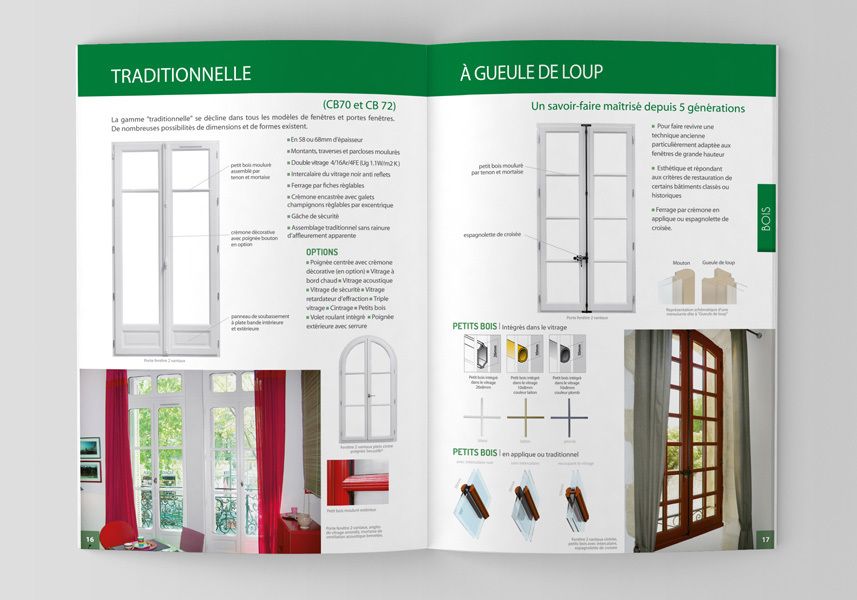 Catalogue et Roll Up Menuserie COMBES