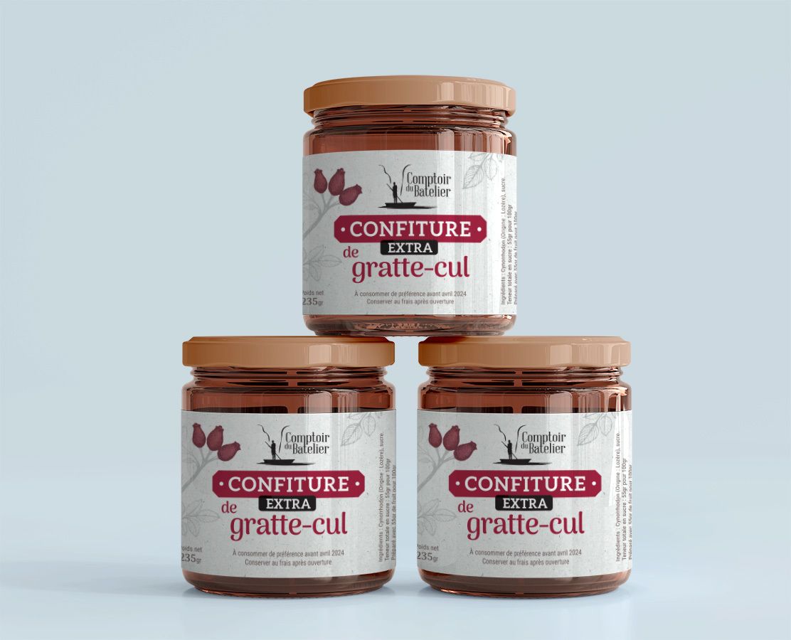 Conception d'un logo et d'étiquettes pour pot de confiture