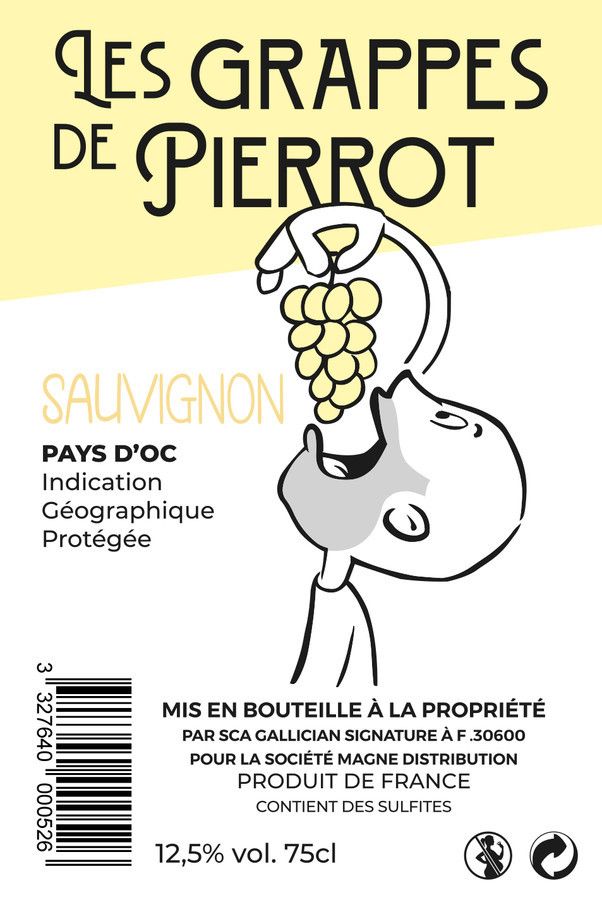 Etiquettes pour bouteille de vin