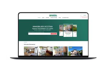 Refonte graphique du site web Immobilier Occitan