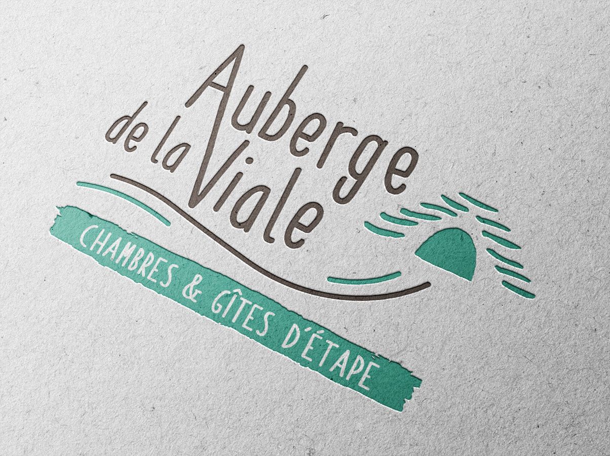identité visuelle de l'Auberge de la Viale