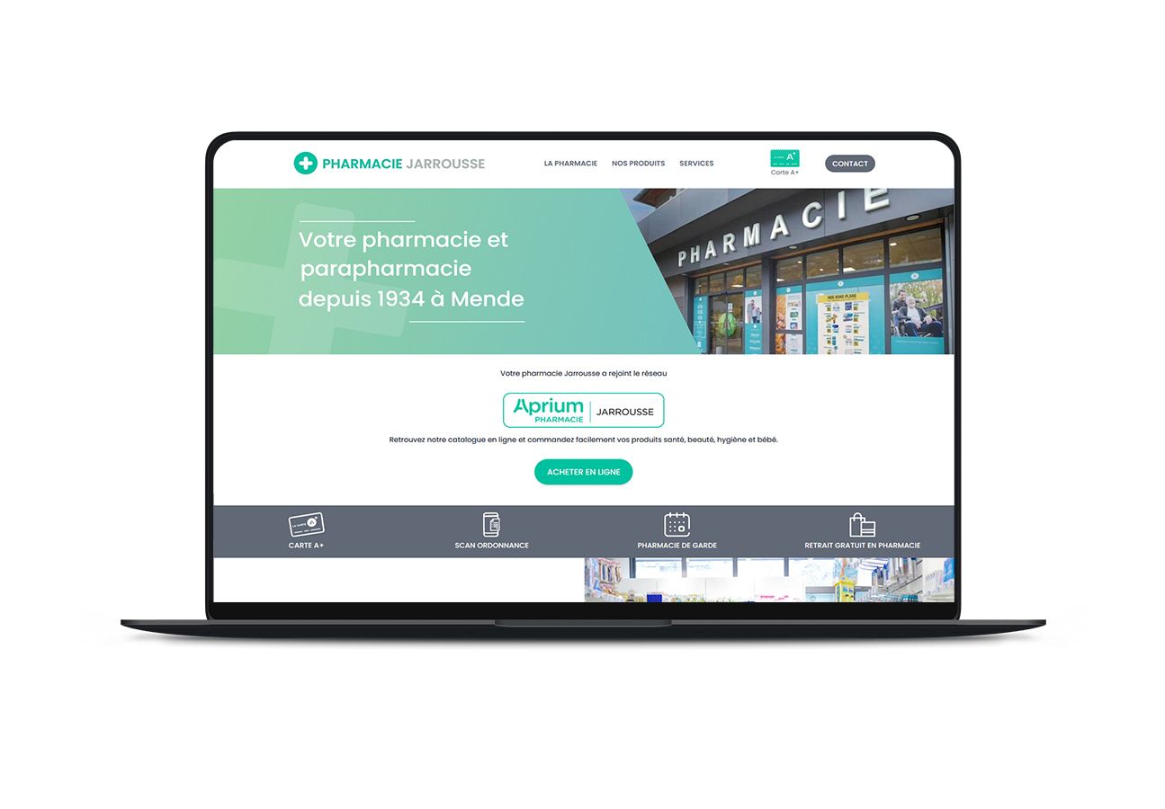 Conception d'un site web pour la pharmacie Jarousse