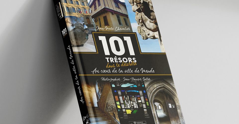 Conception du livre "101 trésors de la ville de Mende"