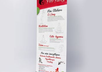 Conception d'un Roll-up pour le centre Yin-Yang