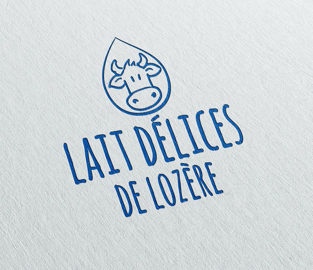 Packaging et maquette pour Lait délices de Lozère