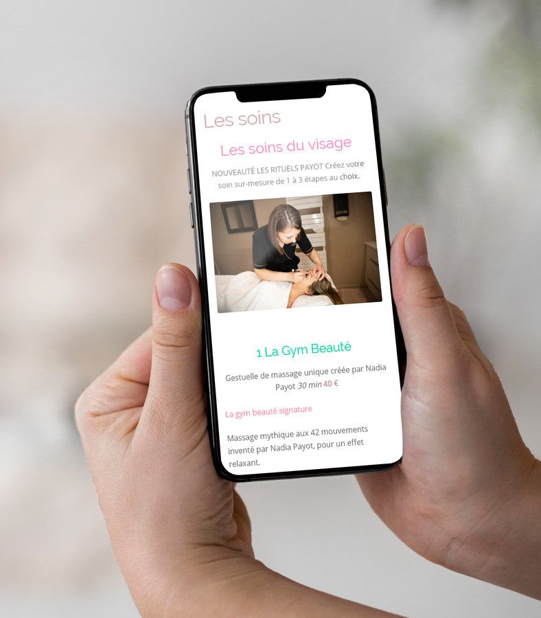 Conception d'un site pour Eden Beauté