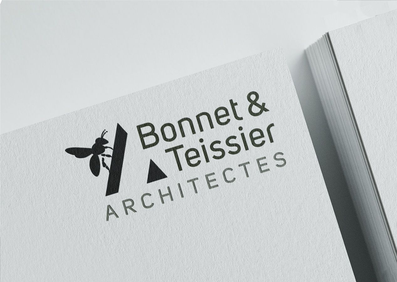 Conception d'un logo et de supports de communication pour Bonnet & Teissier Architectes