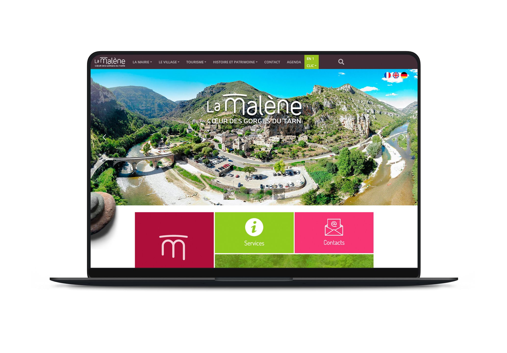 Conception d'un site internet de La Malène