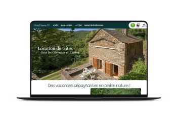 Conception d'un site web pour Gîtes dans les Cévennes